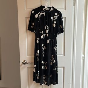 Ba&sh black and white floral dress